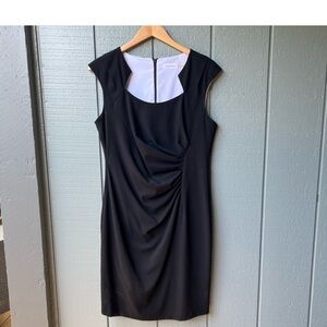 Calvin Klein Black Square Neck Dress